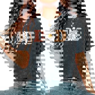 Dad Mom Daisy Wild Flower Bloom One 1St Birthday Wild One Women's Oversized Comfort T-Shirt - Thegiftio