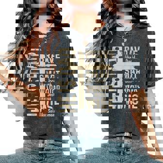 He Is Dad Religious Happy Father's Day Christian Dad Bible Women's Oversized Comfort T-Shirt | Mazezy