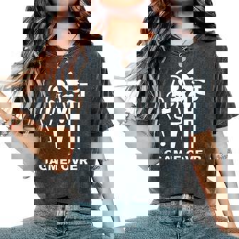 De Despedida Deoltero Látigo Hombre Cerveza Game Over Camiseta extragrande cómoda para mujer - Regaloses