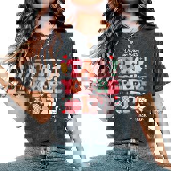 Dear Parents Tag You're It From Teacher Last Day Of School Women's Oversized Comfort T-Shirt - Thegiftio