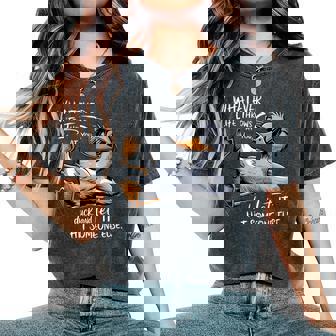 Divertida Camisa De Pato Con Cita Divertida Para Hombres Es Y Niños Camiseta extragrande cómoda para mujer - Regaloses