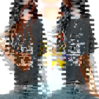 Divertidas Películas De Terror Gatos Regalos Para Es In Mangas Camiseta extragrande cómoda para mujer - Regaloses