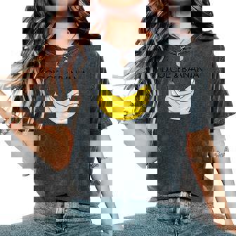 Dolce And Banana 面白いバナナ フルーツデザイン レディースオーバーサイズコンフォートTシャツ - Kawaiitshirt