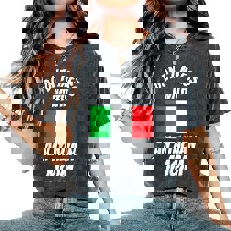 Dont Mess With Italian Mom Italian Women's Oversized Comfort T-Shirt | Mazezy