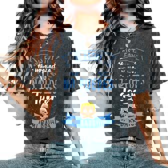 I Estoy Embarazada Y No Tocar Mi Barriga Futura Madre In Mangas Camiseta extragrande cómoda para mujer - Regaloses