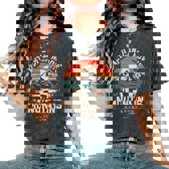 Faith Can Move Mountains Retro Sunset Bible Verse Christian Women's Oversized Comfort T-Shirt - Thegiftio