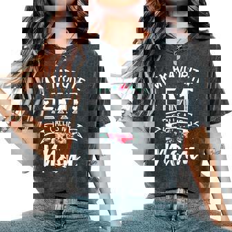 My Favorite Emt Calls Me Mom Flowers Women's Oversized Comfort T-Shirt - Monsterry