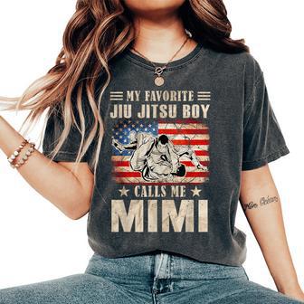 My Favorite Jiu Jitsu Boy Calls Me Mimi Mother's Day Vintage Women's Oversized Comfort T-Shirt - Thegiftio UK