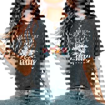 My Favorite People Call Me Gammy Floral Birthday Gammy Women's Oversized Comfort T-Shirt | Mazezy