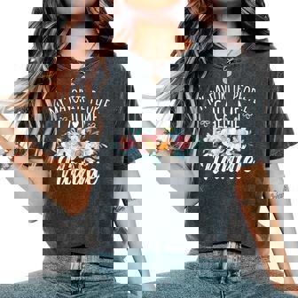 My Favorite People Call Me Nannie Floral Birthday Nannie Small Black Women's Oversized Comfort T-Shirt - Thegiftio UK