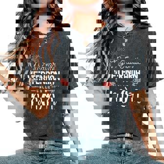 My Favorite Veterinarian Calls Me Mom Women's Oversized Comfort T-Shirt - Thegiftio UK
