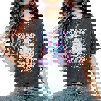 Field Day Field Trip Vibes Fun Day Groovy Teacher Student Women's Oversized Comfort T-Shirt - Thegiftio UK