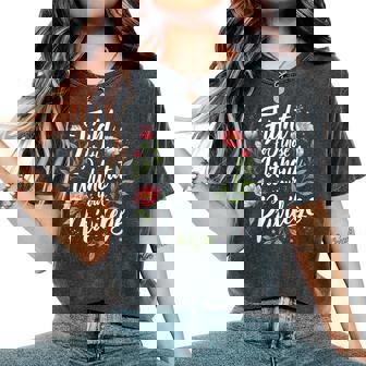 Fight For Those Without Your Privilege Floral Women Women's Oversized Comfort T-Shirt - Thegiftio
