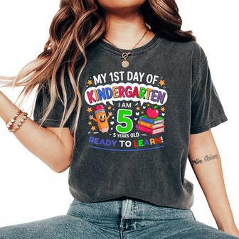 My First Day Of Kindergarten 1St Day Of School Boys Girls Women's Oversized Comfort T-Shirt - Thegiftio UK