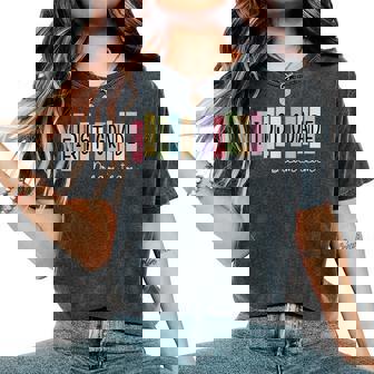 First Grade Dream Team 1St Grade Teacher Back To School Women's Oversized Comfort T-Shirt | Mazezy