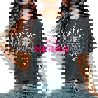 First Time Nonna 2025 Mother's Day Soon To Be Nonna Women's Oversized Comfort T-Shirt - Thegiftio UK