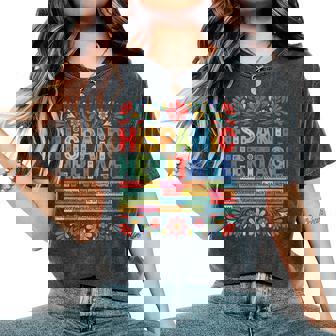 Flower Latin Countries Flag National Hispanic Heritage Month Women's Oversized Comfort T-Shirt - Thegiftio