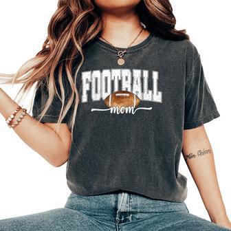Football Mama Fall Retro Football Mom Game Day Cheer Season Women's Oversized Comfort T-Shirt - Thegiftio UK