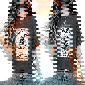 Back To School Teacher Happy First Day Of School Women's Oversized Comfort T-Shirt | Mazezy