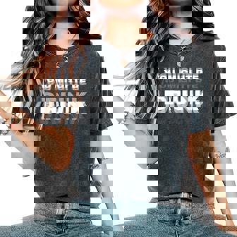 Drinking Humor You Might Be Drunk レディースオーバーサイズコンフォートTシャツ - Kawaiitshirt