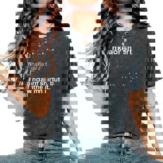 Hacker For Computer Programmer Camiseta extragrande cómoda para mujer - Regaloses