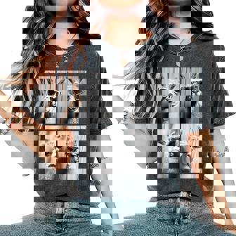 Llamas With Sunglasses Cool Llama Animals Photo Booth Women's Oversized Comfort T-Shirt - Thegiftio