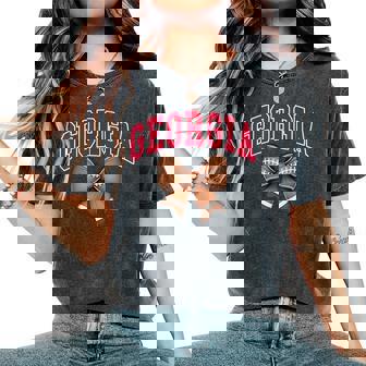 Georgia Coquette Bow For Georgia Girls Moms Toddlers Women's Oversized Comfort T-Shirt | Mazezy