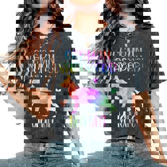 German Shepherd Mama German Shepherd Mom Rainbow Watercolor Women's Oversized Comfort T-Shirt - Monsterry