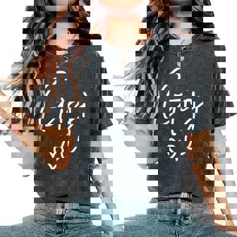 Gigi For Gigi For Grandma Christmas Women's Oversized Comfort T-Shirt - Monsterry