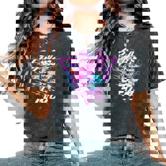 Girls Just Wanna Have Fun 1980S Eighties Costume Party レディースオーバーサイズコンフォートTシャツ - Kawaiitshirt