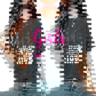 Girls Just Want To Have Fundamental Rights レディースオーバーサイズコンフォートTシャツ - Kawaiitshirt