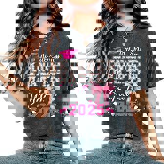 Girls Little Miss Kindergarten Grad 2025 Coquette Graduation Women's Oversized Comfort T-Shirt - Thegiftio UK