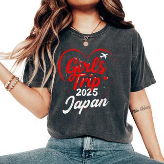 Girls Trip Japan 2025 Vacation Weekend Birthday Squad Women's Oversized Comfort T-Shirt - Thegiftio UK