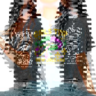 Girls Trip New Orleans In My Mardi Gras Era リップ 楽しいノベルティ レディースオーバーサイズコンフォートTシャツ - Kawaiitshirt