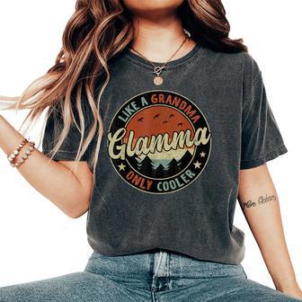 Glamma Like A Grandma Only Cooler Retro Mother's Day Women's Oversized Comfort T-Shirt - Thegiftio UK