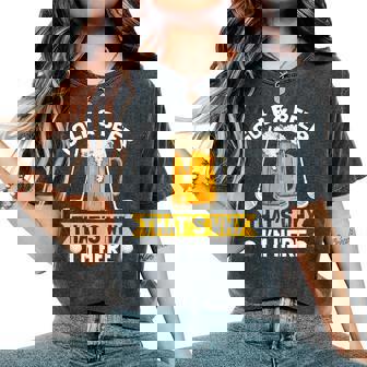 Golf And Beer That's Why I'm Here 面白いゴルファーの言葉 レディースオーバーサイズコンフォートTシャツ - Kawaiitshirt