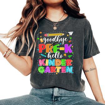 Goodbye Pre K Graduation Last Day Of School Teacher Boy Girl Women's Oversized Comfort T-Shirt - Thegiftio UK