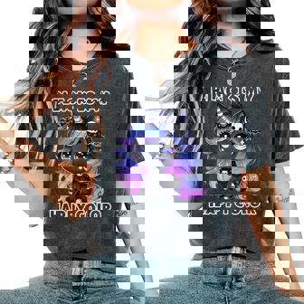 Goth Girl Black Is My Happy Color Gothic Unicorn Emo Girl Women's Oversized Comfort T-Shirt - Thegiftio