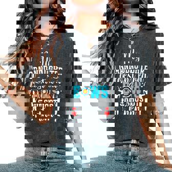 My Granddaughter Archery Grandma Of An Archer Grandmother Women's Oversized Comfort T-Shirt - Thegiftio