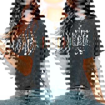 In My Grandma Era Leopard Letter Print Grandma Women's Oversized Comfort T-Shirt | Mazezy