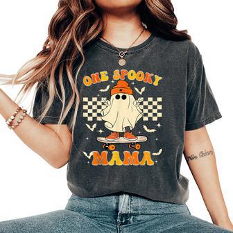Groovy Boo One Spooky Mama First Halloween Birthday Boy Women's Oversized Comfort T-Shirt - Thegiftio