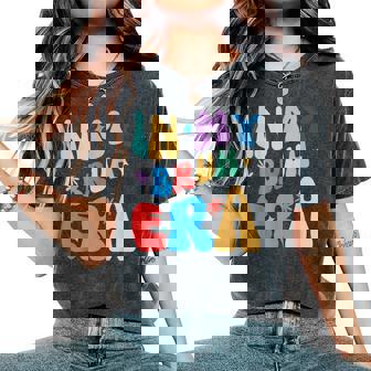 Groovy Cute Bruh メンズ レディース キッズ 面白い 兄弟 兄弟 レディースオーバーサイズコンフォートTシャツ - Kawaiitshirt