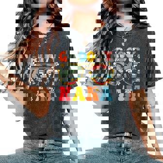 Groovy Nana Retro Matching Family 70S Grandma Women's Oversized Comfort T-Shirt - Thegiftio UK