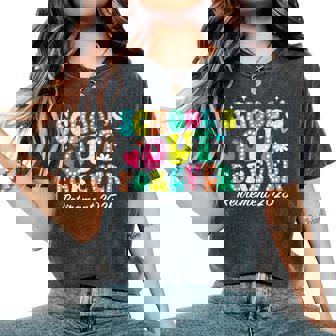 Groovy School's Out Forever Retirement 2025 Retired Teacher Women's Oversized Comfort T-Shirt - Thegiftio