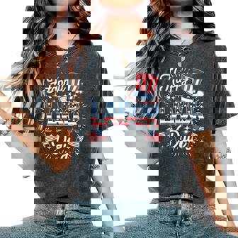 Happy Labor Day Patriotic Union Workers Usa Flag Women Women's Oversized Comfort T-Shirt | Mazezy