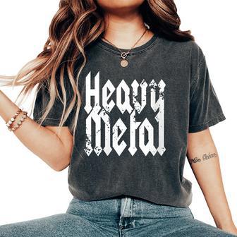 Heavy Metal Música Metál Cabeza Gig Festival De Rock Cuello Camiseta extragrande cómoda para mujer - Regaloses