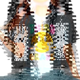 Hello Third Grade Smile Face Back To School Girls 3Rd Grade Women's Oversized Comfort T-Shirt | Mazezy