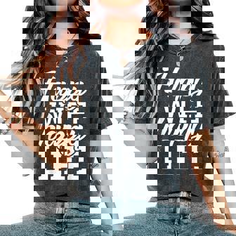 Homme Happy Wife Happy Life T-shirt oversize confortable pour femme - Cadeauxyz