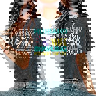 Husband And Wife Bowling Partners For Life おもしろボーリング レディースオーバーサイズコンフォートTシャツ - Kawaiitshirt