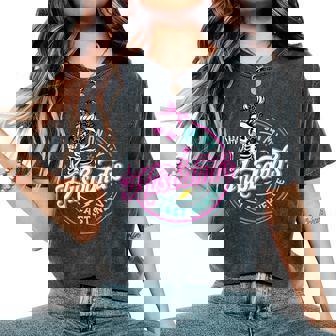 On My Husband's Last Nerve Saying Wife Life Women Women's Oversized Comfort T-Shirt - Monsterry